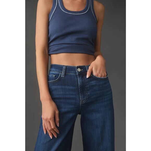 FRAME Le Slim Palazzo High Waist Wide Leg Jeans - 26 - Picture 5 of 5